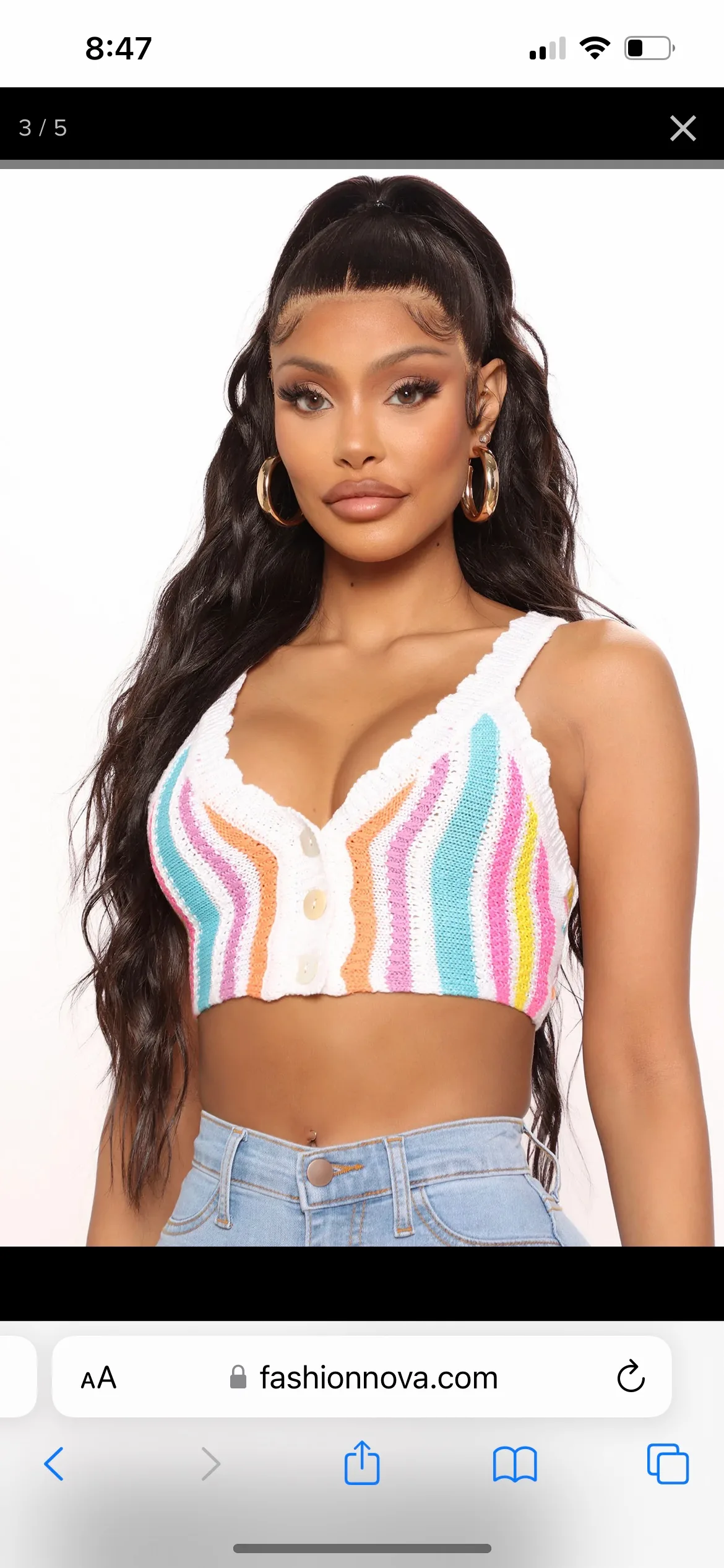 New Crotchet top L thumbnail