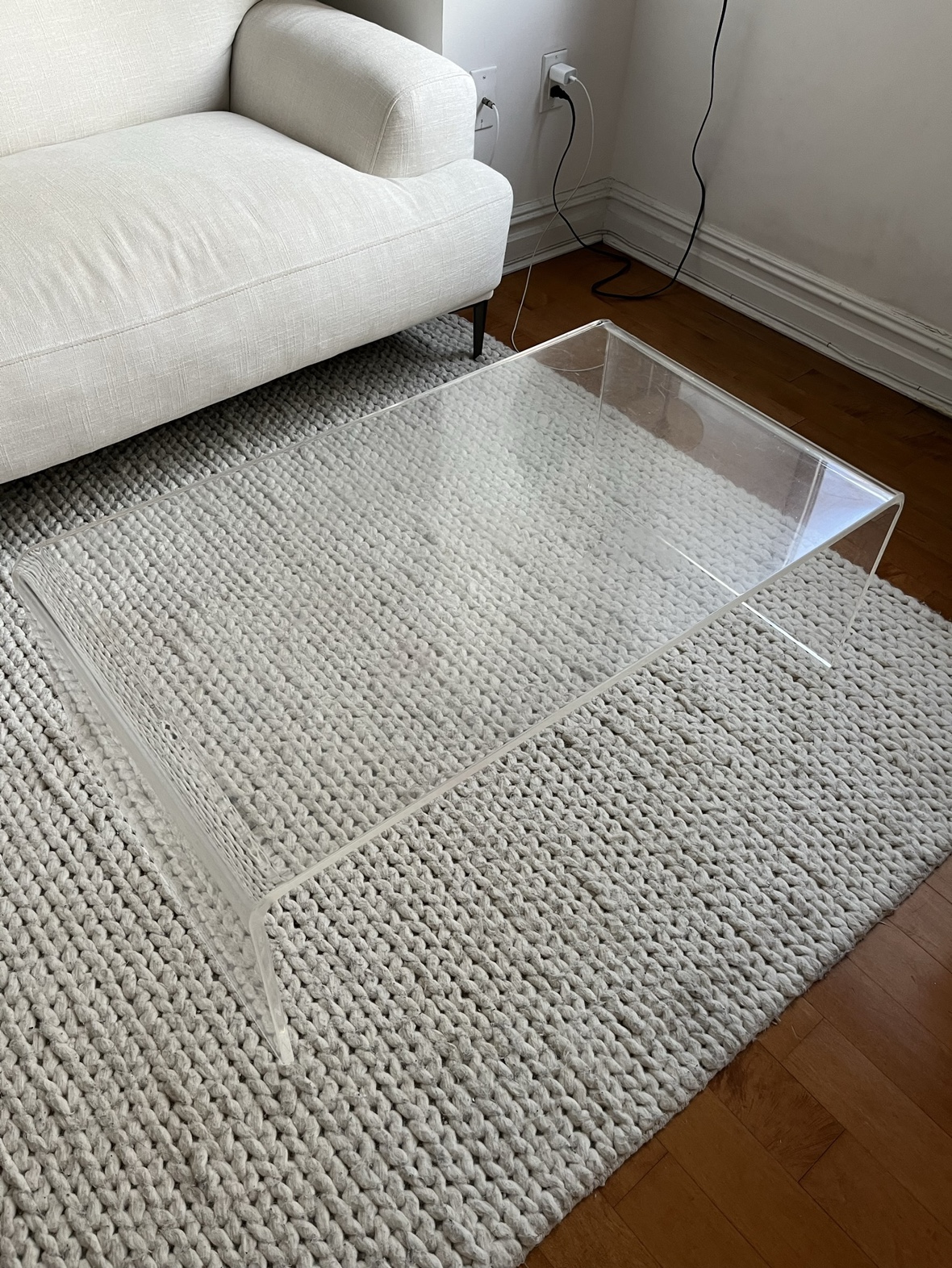 Peekaboo Acrylic Coffee Table (CB2)