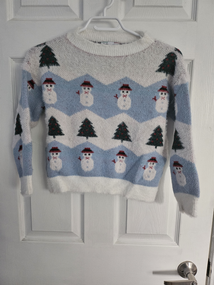 Snowman and Christmas Tree Sweater