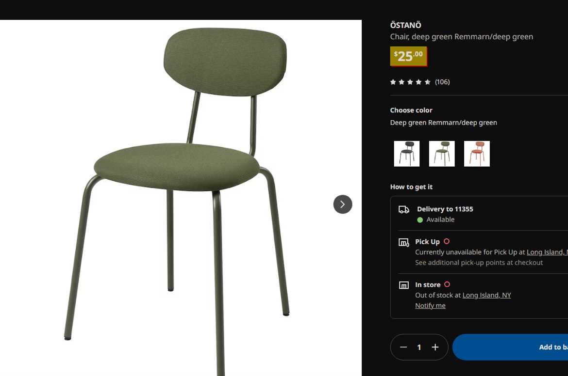 $15 for TWO IKEA GREEN CHAIRS! (Orig. $50 for both) - photo 4