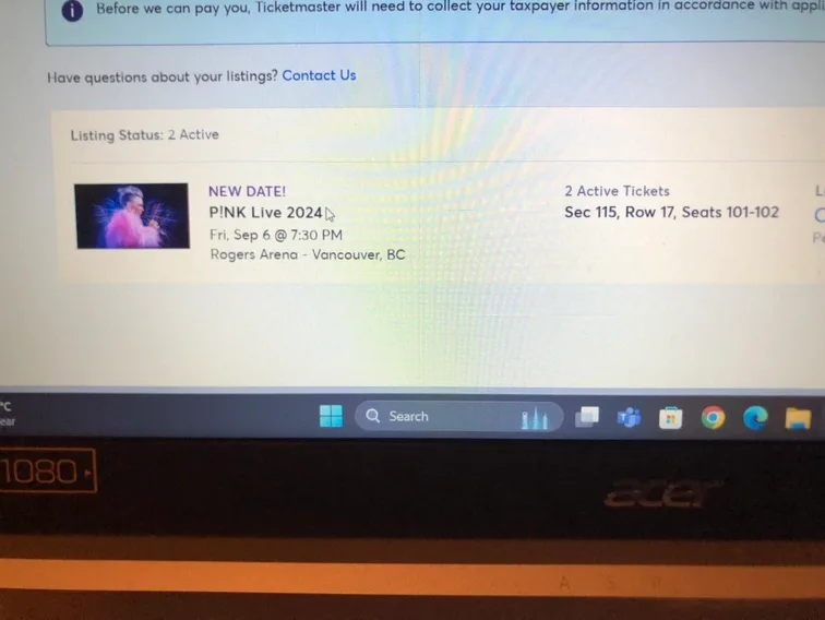 Pink Concert Tickets thumbnail