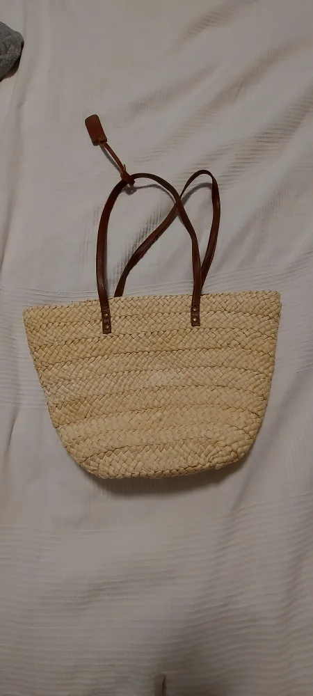 wicker purse/ tote bag thumbnail