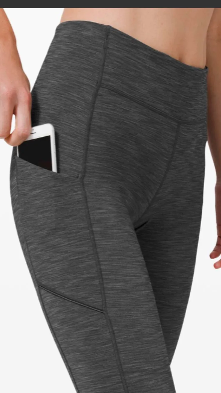 Lululemon Speed Up Tight 28" - Heathered Black Size 4 image indicator(2)