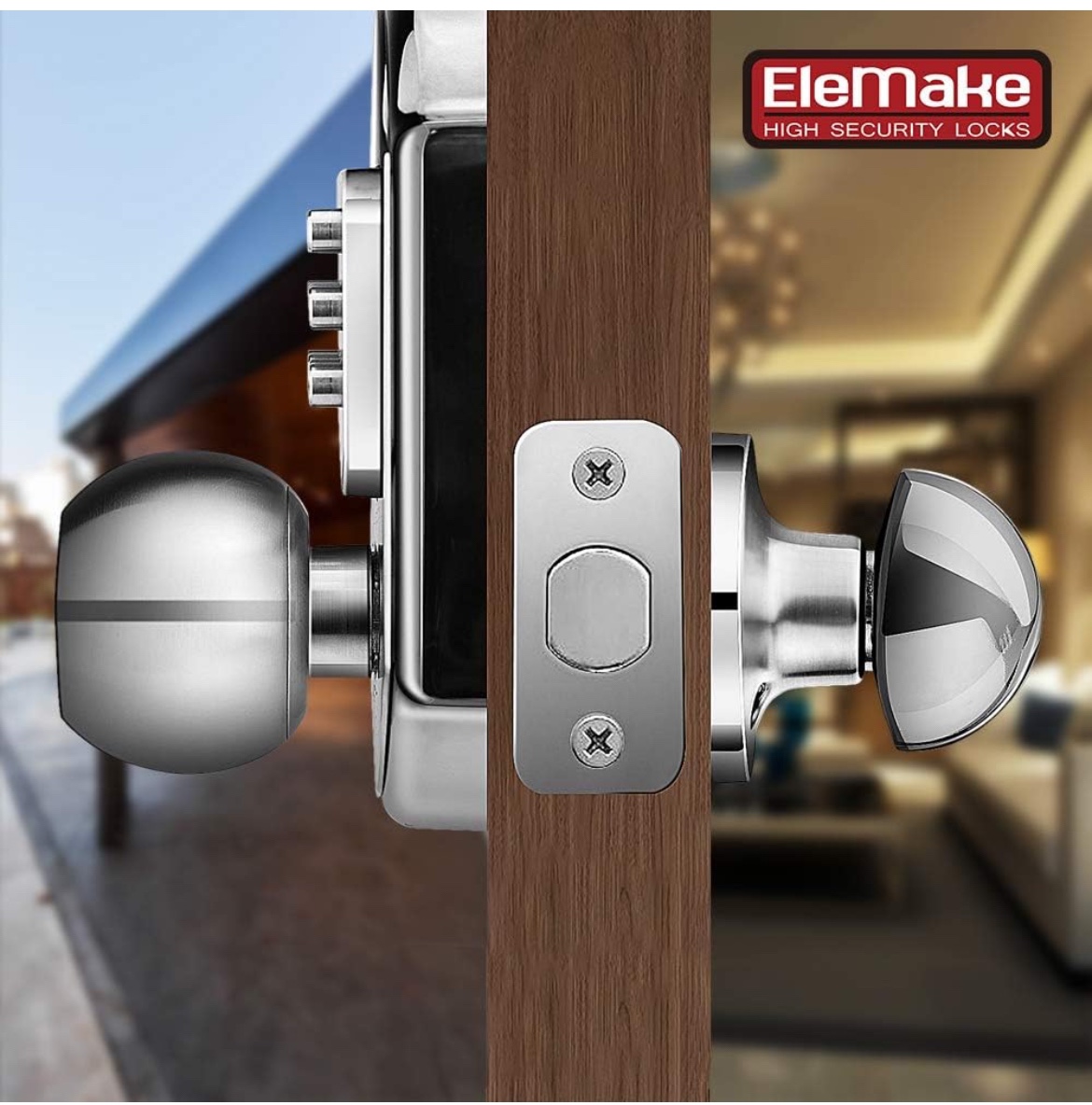 Digital Door Lock with Key - photo 3