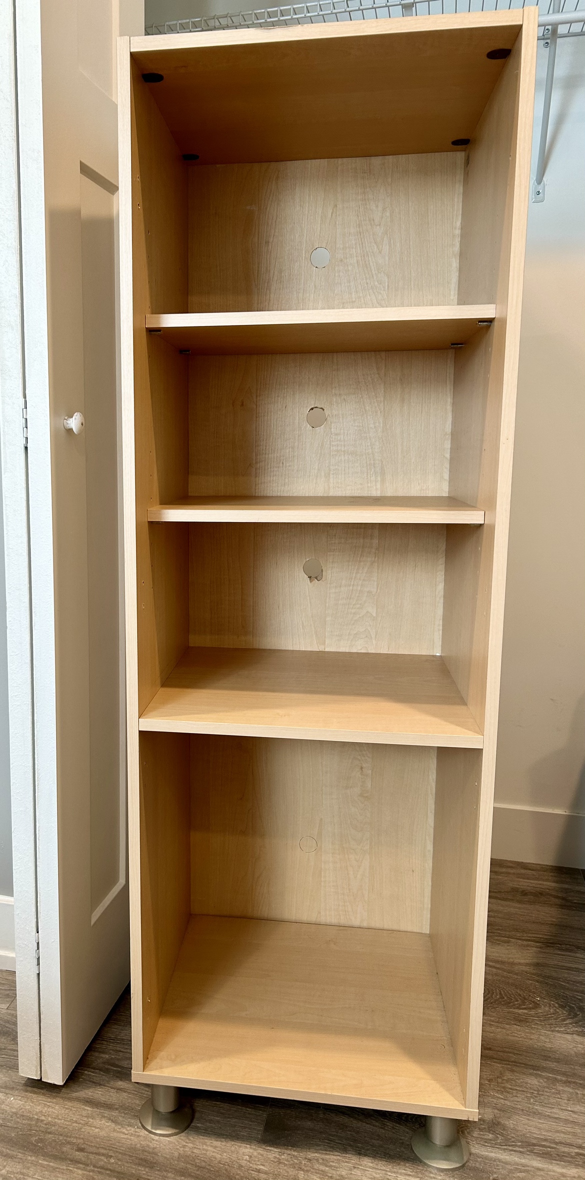 Beige Closet Shelf Organizer. FREE!! Just Pick Up!!