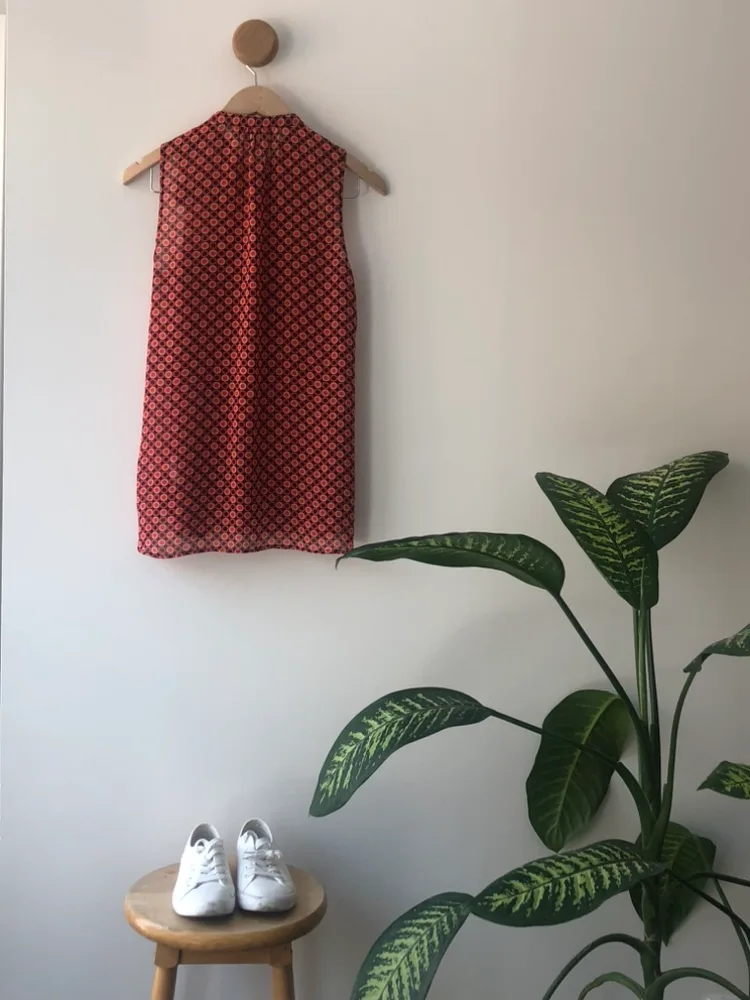 Michael Kors Coral Band Collar Tank Top image indicator(2)