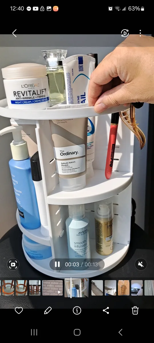 Rotating Makeup Organizer. image indicator(3)