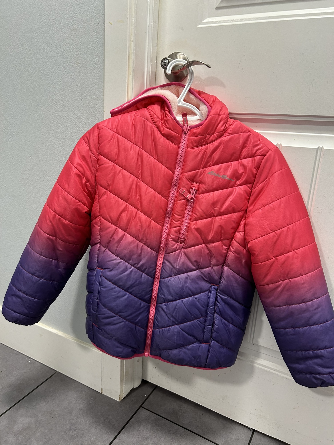 Eddie Bauer Girls Reversible Jacket large size 10/12
