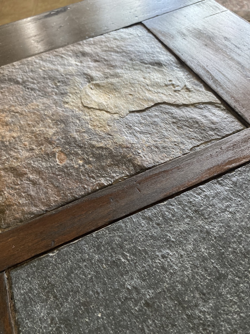 COFFEE TABLE, slate and wood. - photo 5