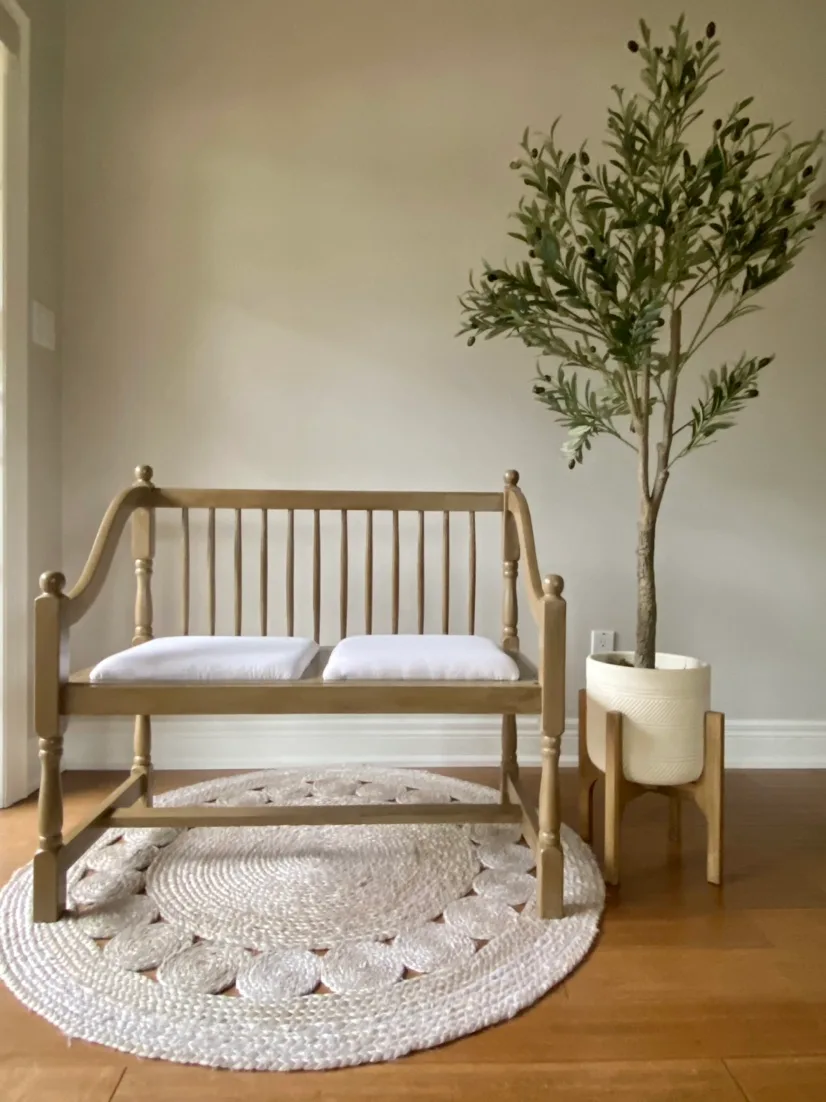 Solid Oak Bench thumbnail
