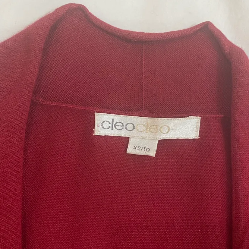 CLEO Red Wrap Sweater image indicator(5)
