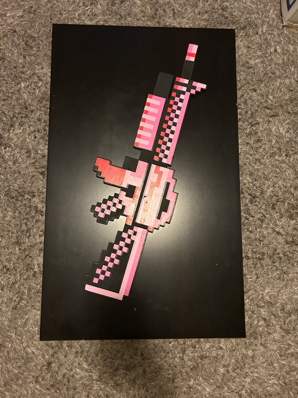 Pink Pixelated Gun Wall Art image indicator(2)