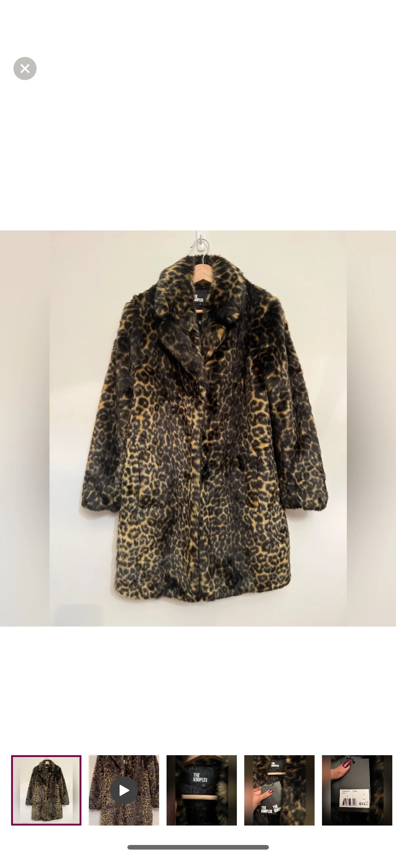 ❗️ MOVING SALE PRICE DROP ❗️ The Kooples Leopard fur  Coat thumbnail