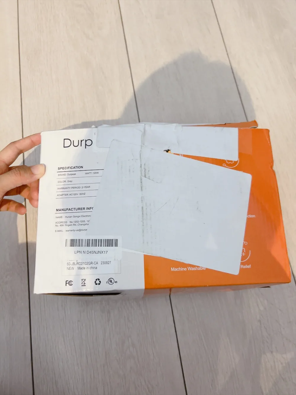 🥕Open box🥕 Weighted Electric Heating Pad for Neck and Shoulder image indicator(8)