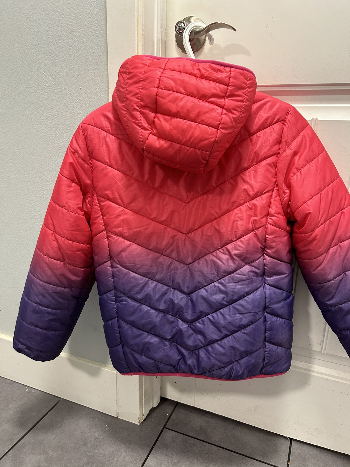 Eddie Bauer Girls Reversible Jacket large size 10/12 - photo 2