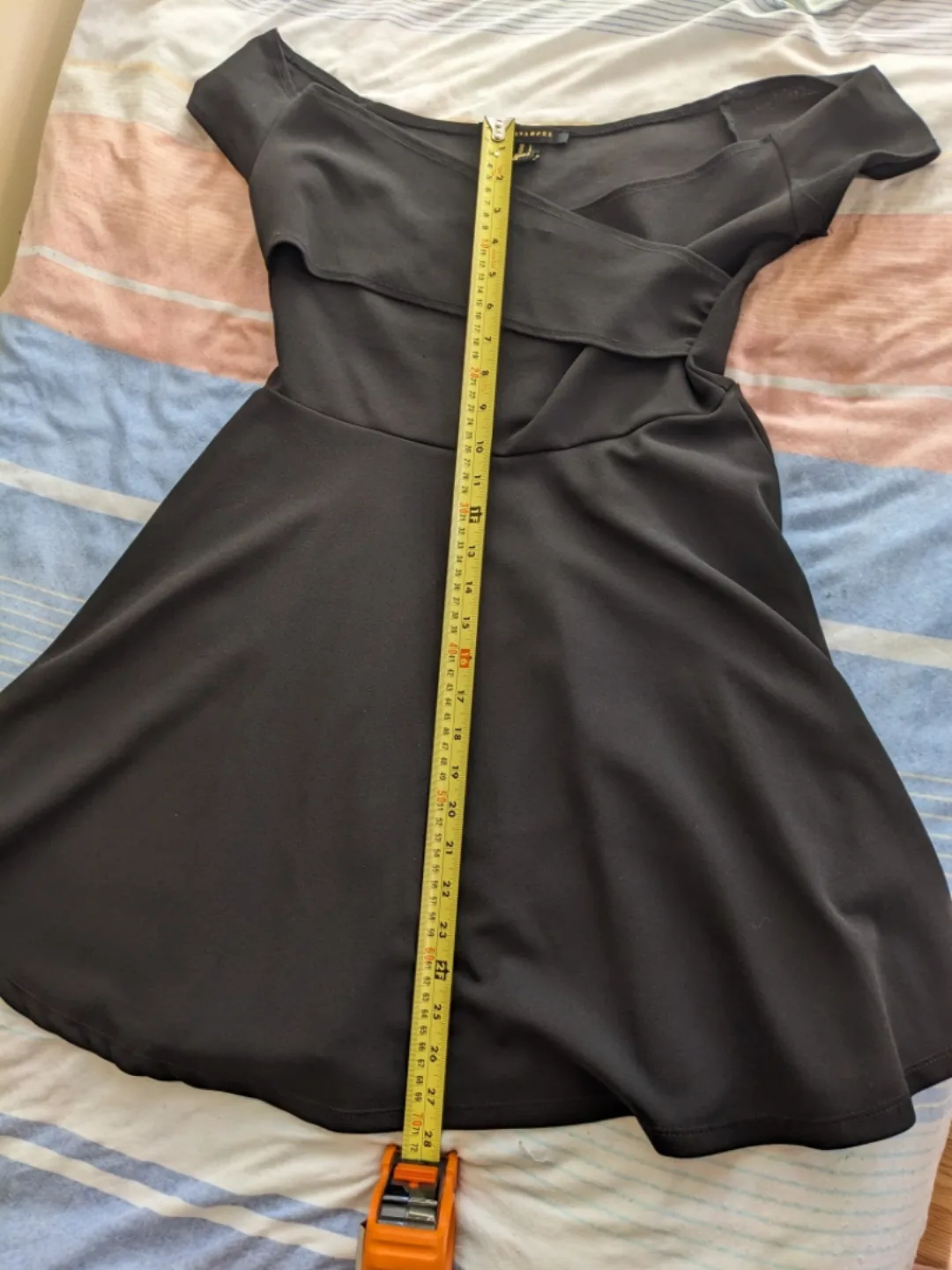 Black Over the Shoulder Mini Dress image indicator(8)