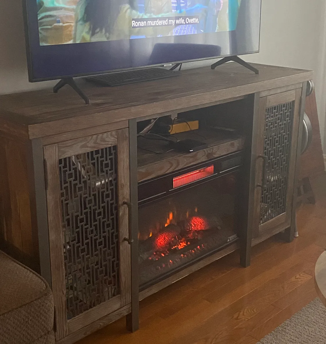 TV Stand with Fireplace thumbnail