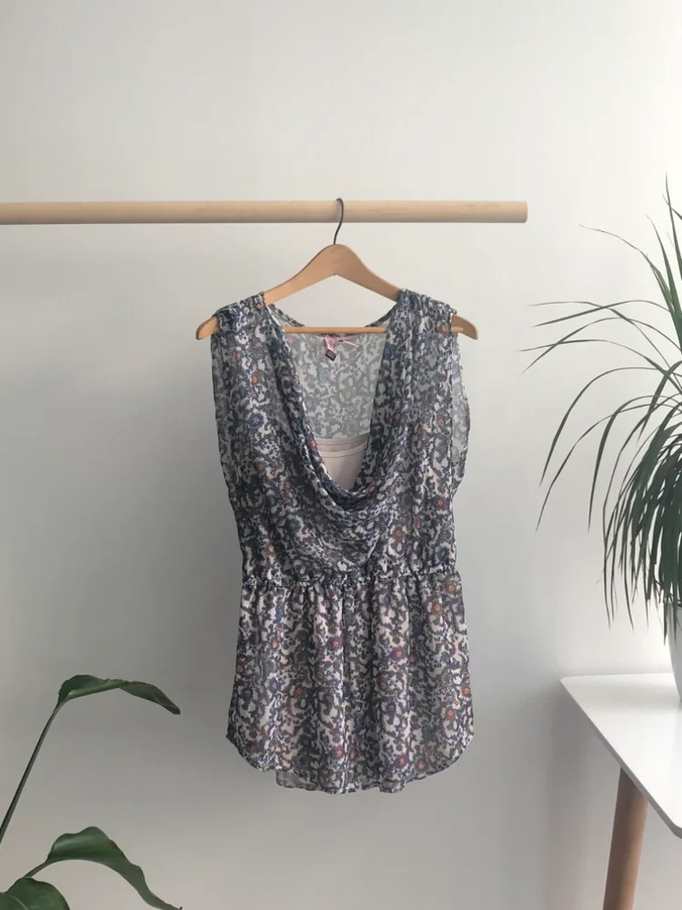 M-L- Floral Print Tank (Love on a Hanger) image indicator(3)