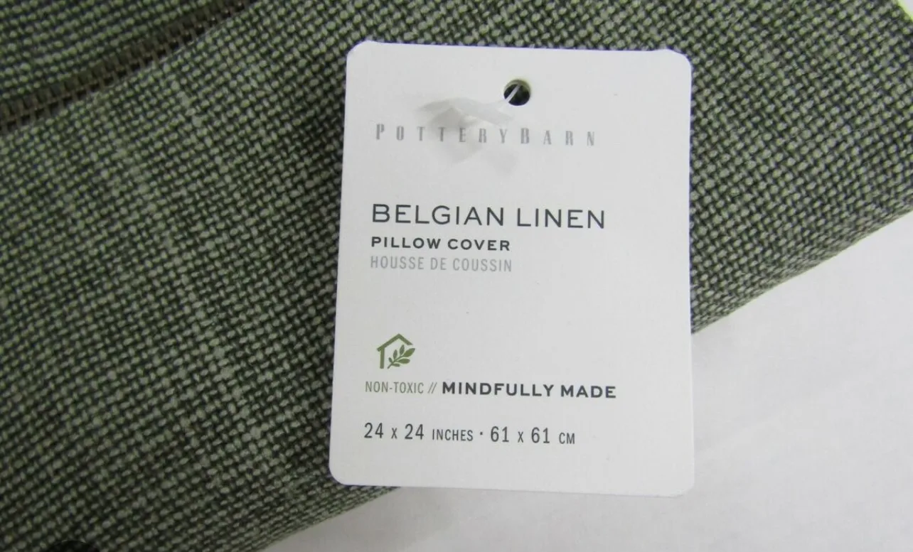 Pottery Barn Belgian Linen Pillow Cover thumbnail