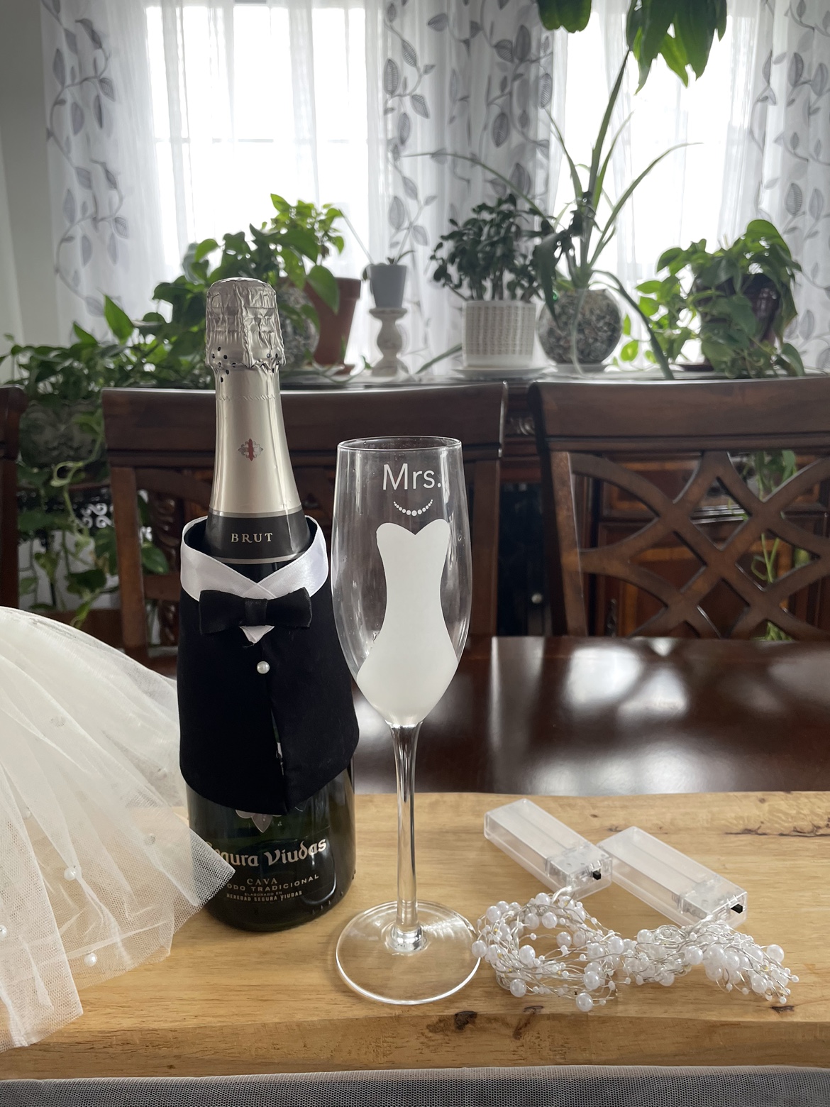 Set of six runners 2 Champagne glases - photo 5