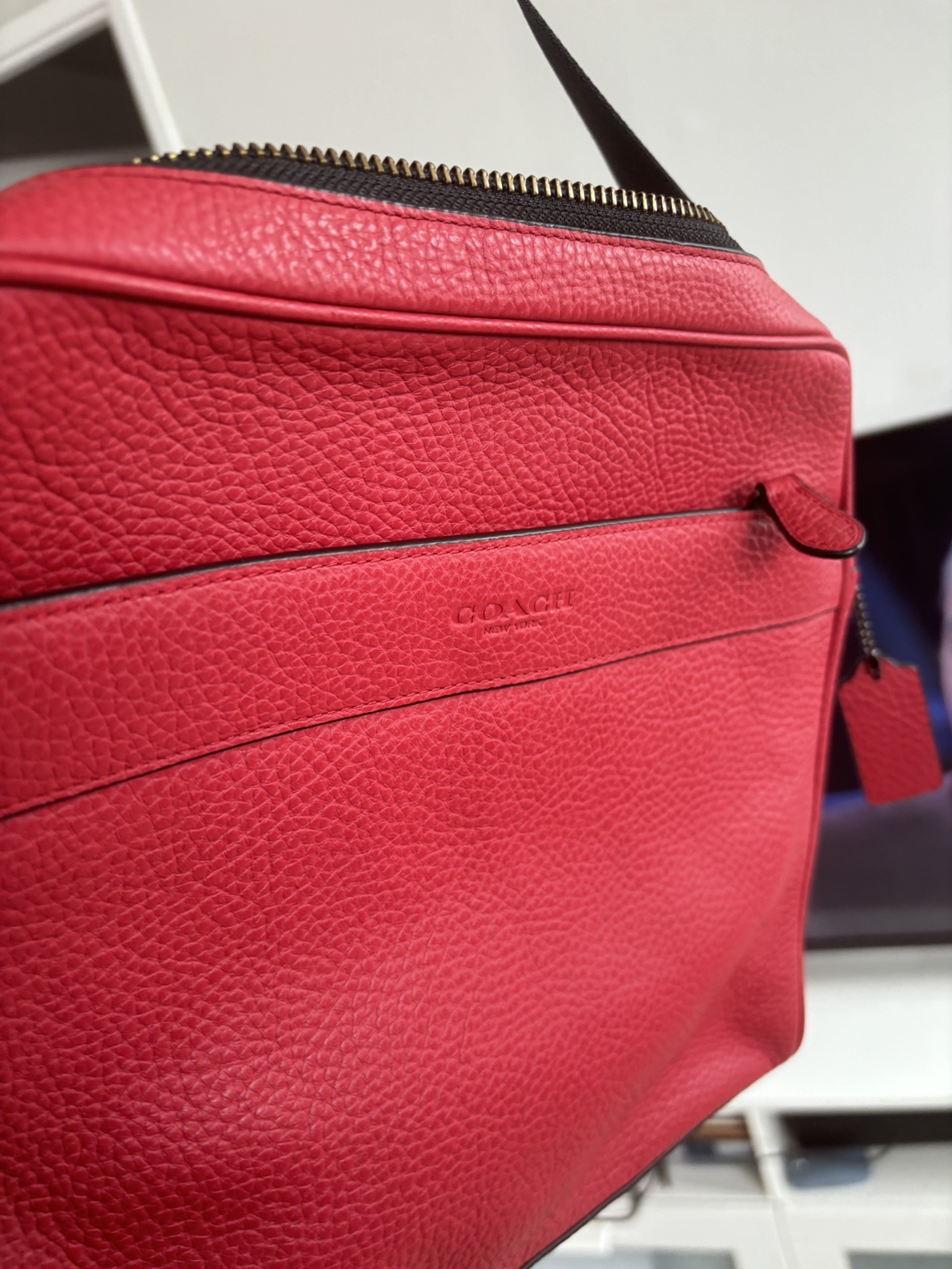 Coach Red Leather Crossbody Bag - photo 3