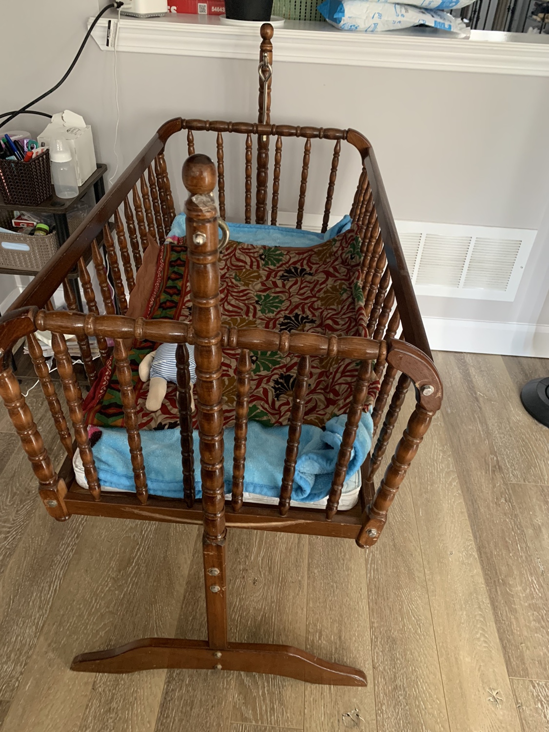 Wooden Baby Cradle