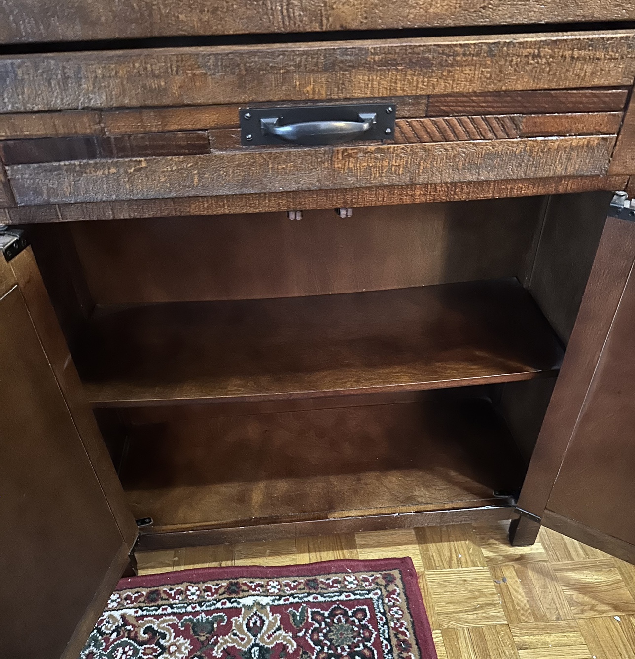 Wood Cabinet with Drawer and Doors - photo 3