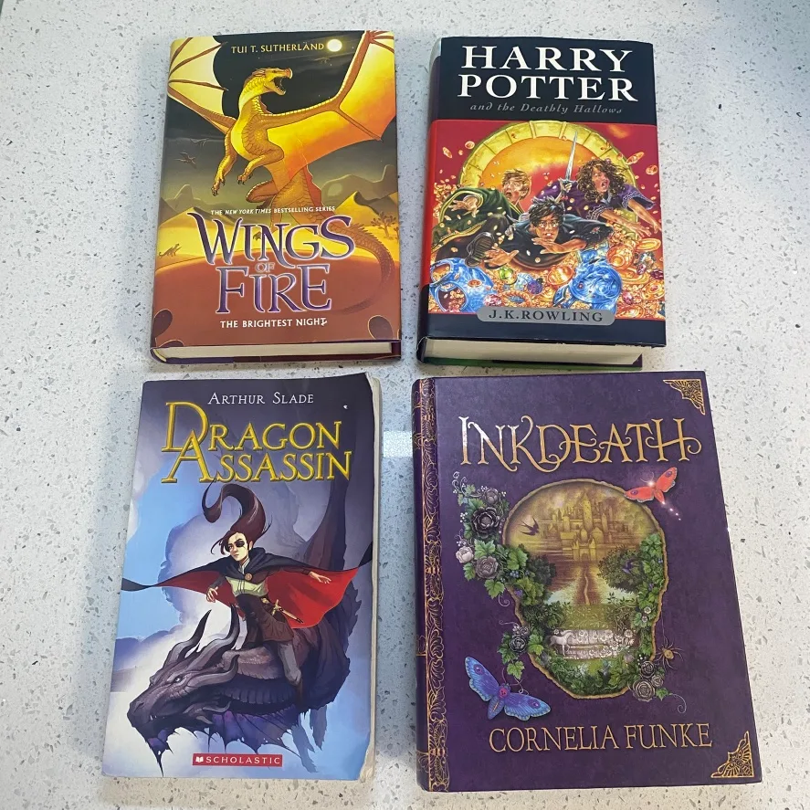 3 Youth Fantasy Novels- Harry Potter, Wings of Fire thumbnail