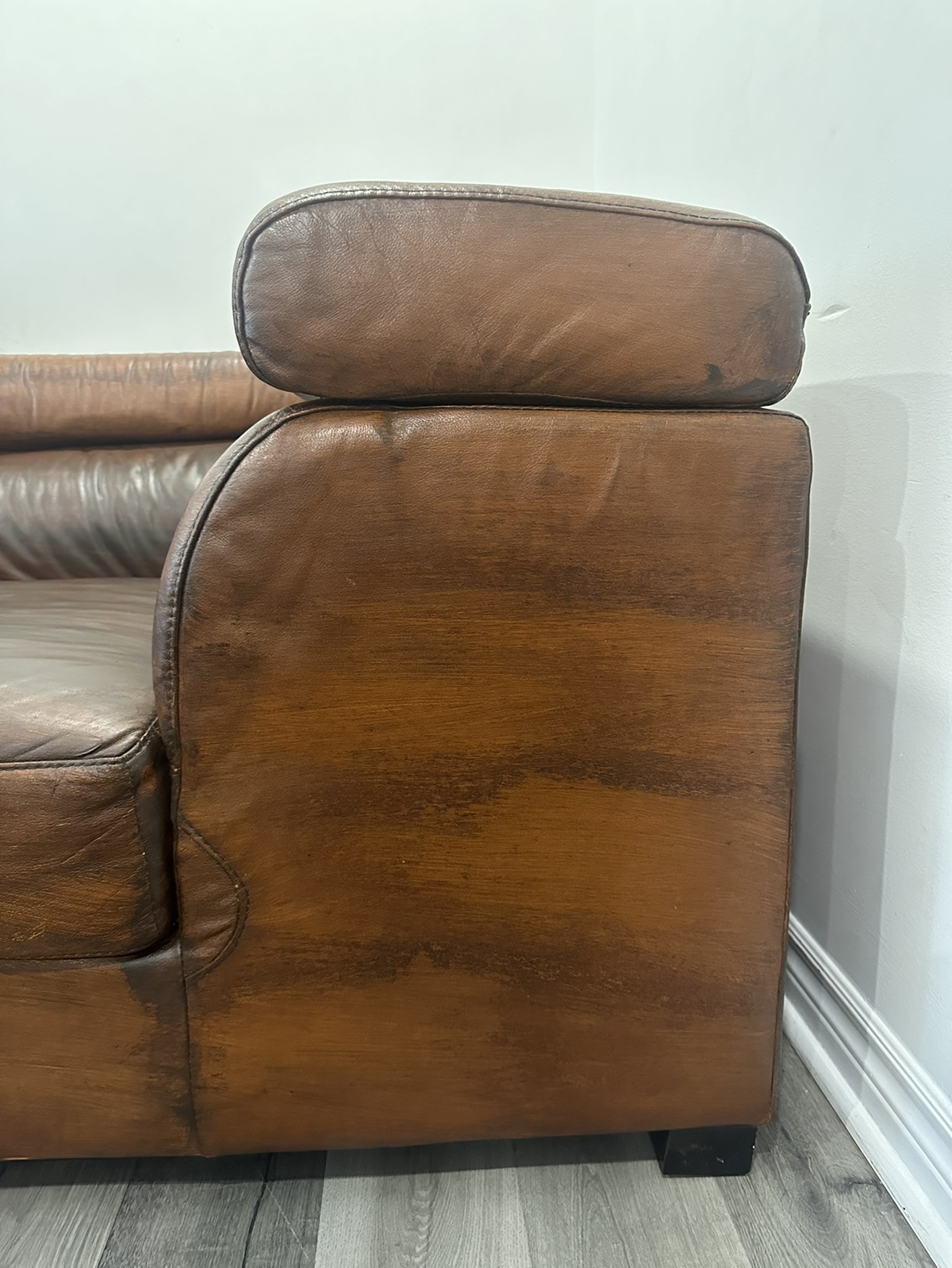 Genuine Leather Sectional - photo 5