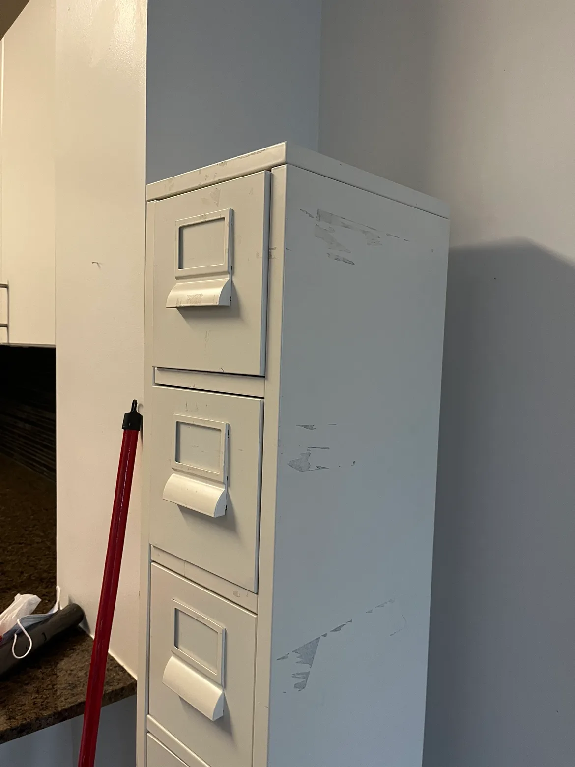 Five Drawer tall skinny metal storage Cabinet image indicator(2)