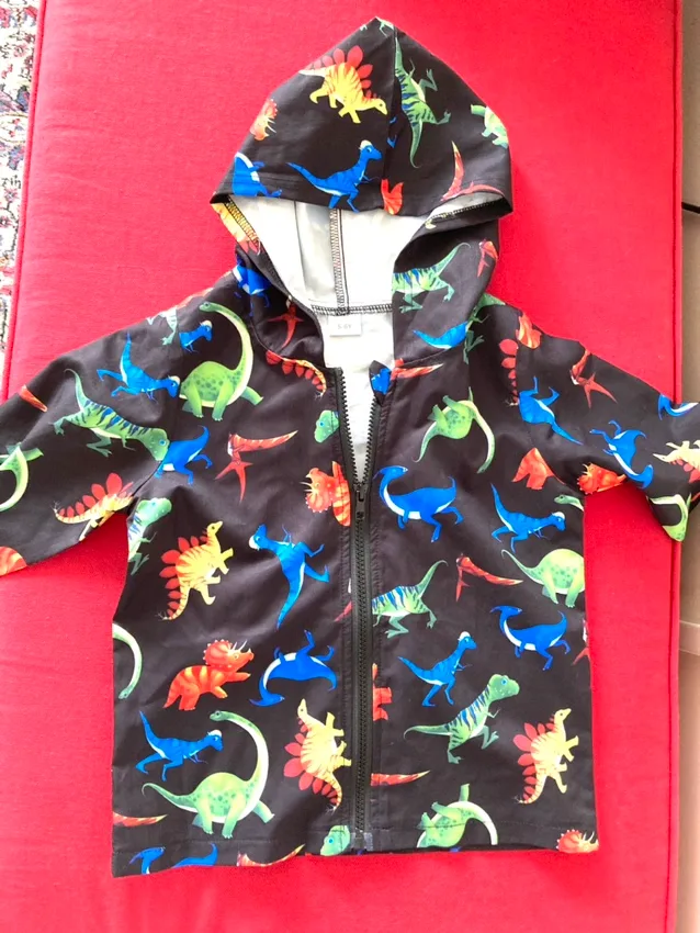 Dinosaur Hoodie rain jacket 4-6 Years thumbnail