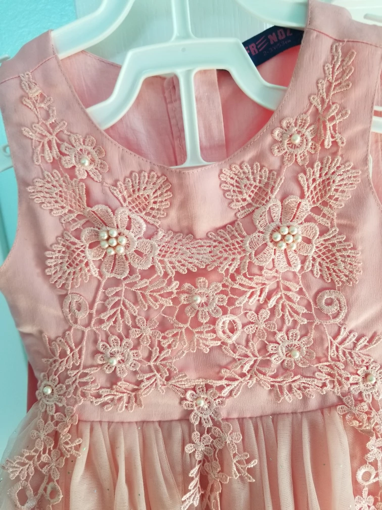 Girls Pink Floral Dress