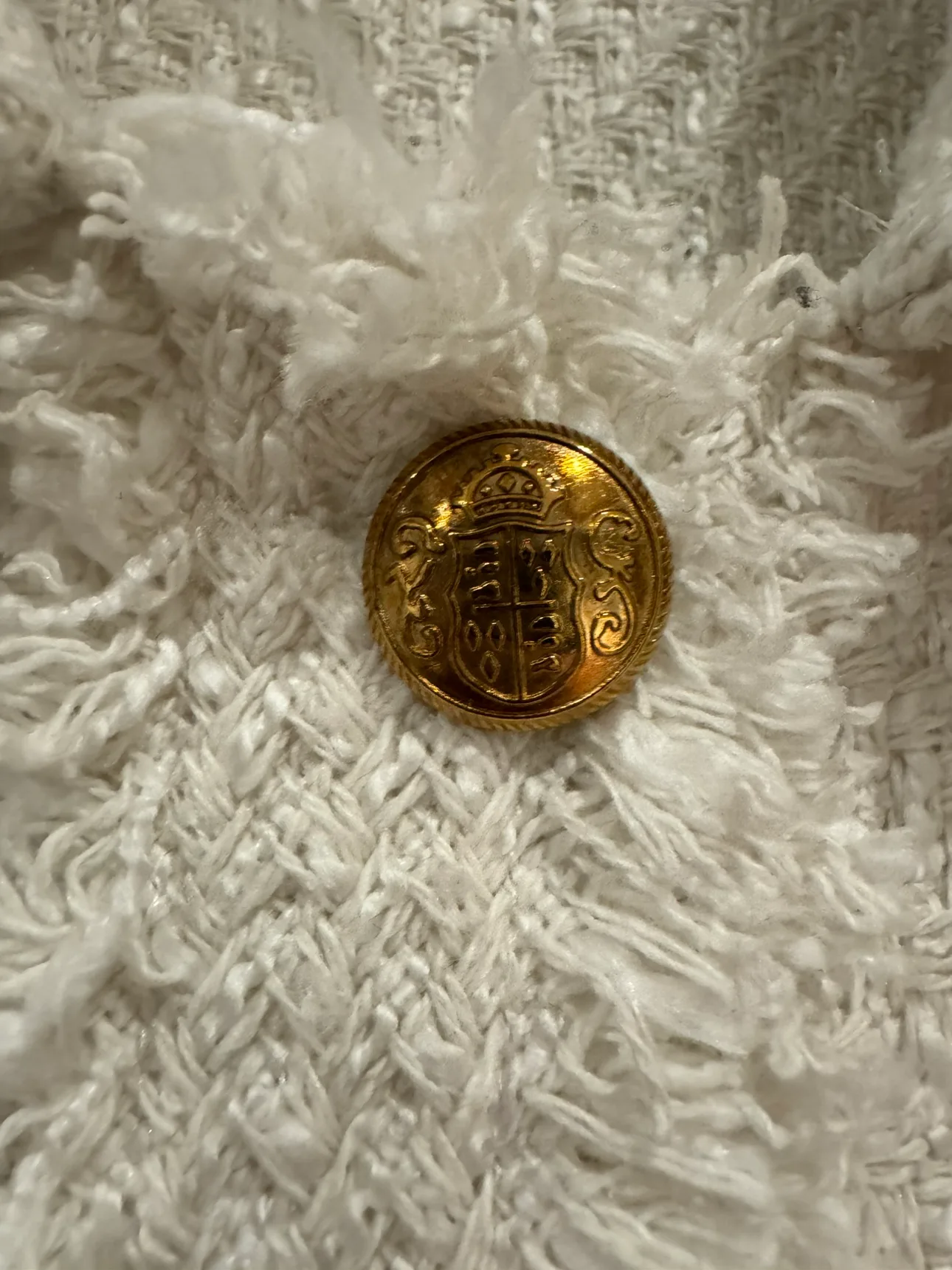 Zara White Tweed Vest image indicator(4)