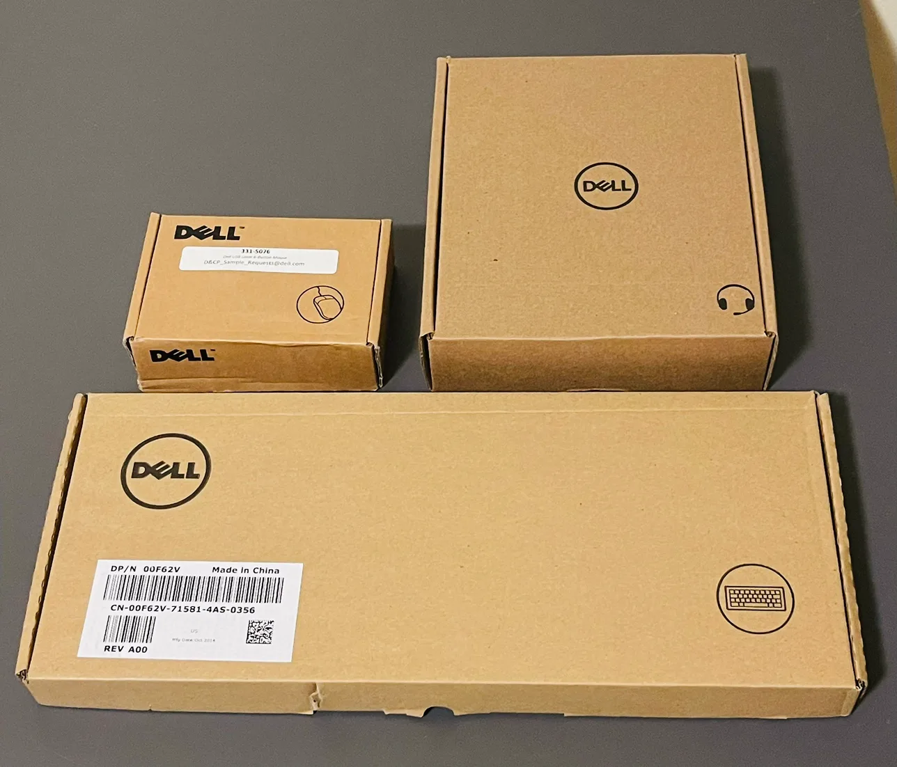 Dell keyboard, mouse and headset #free thumbnail