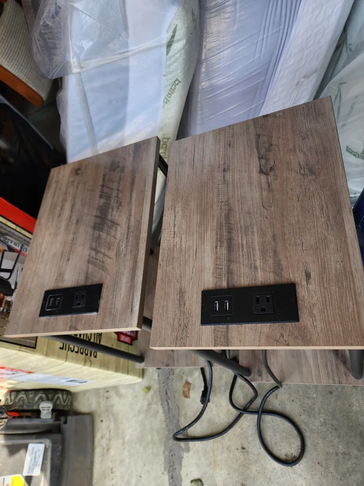 Bedroom side tables with charging station thumbnail