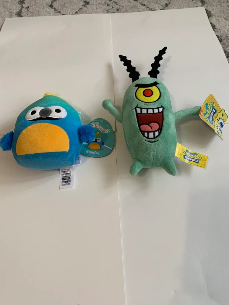 Original Squishmallows and Spongebob Plush thumbnail