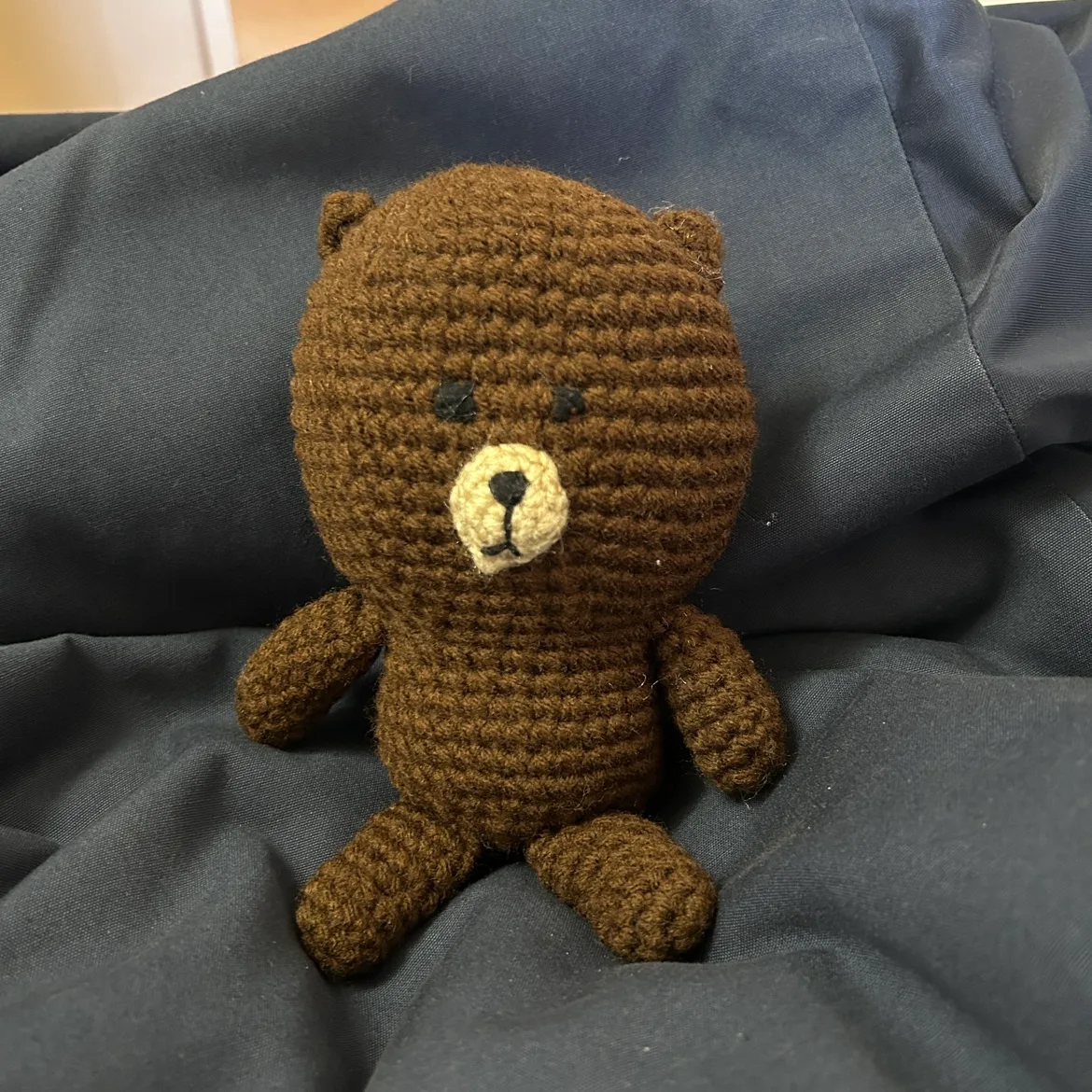Handmade Crocheted Brown Bear Plush Toy from LINE image indicator(3)