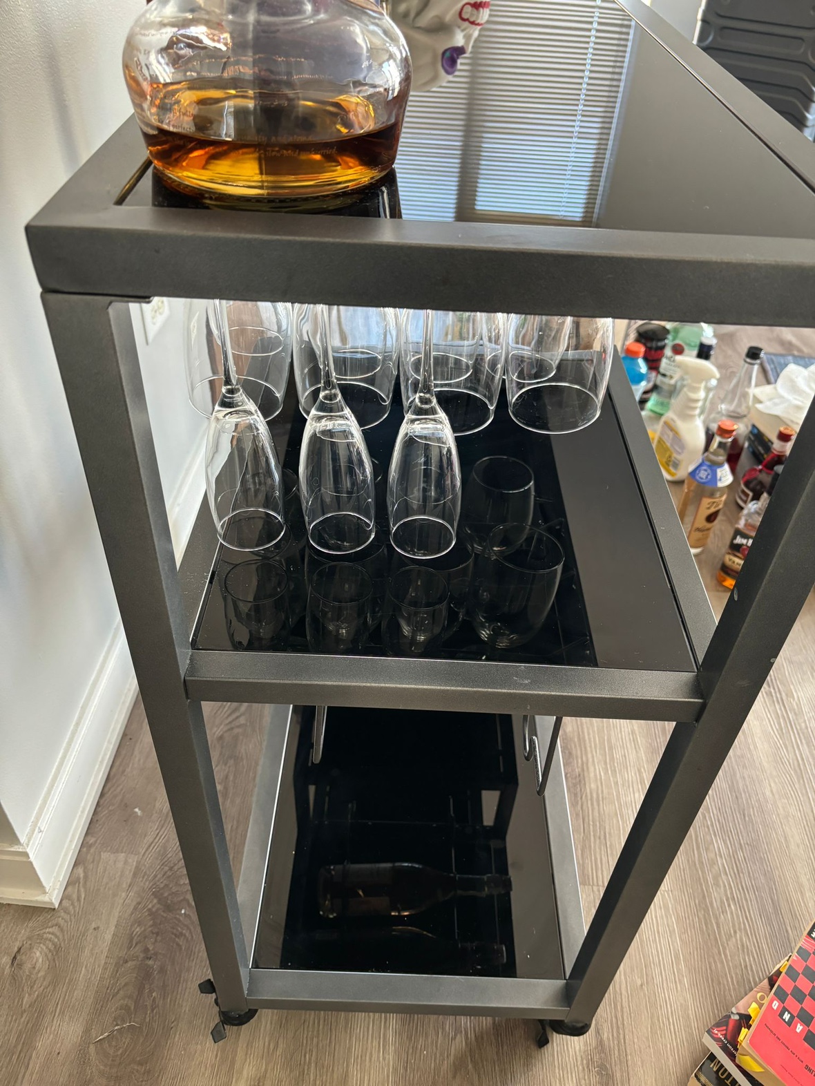 Modern Tempered Glass Bar Cart - photo 4