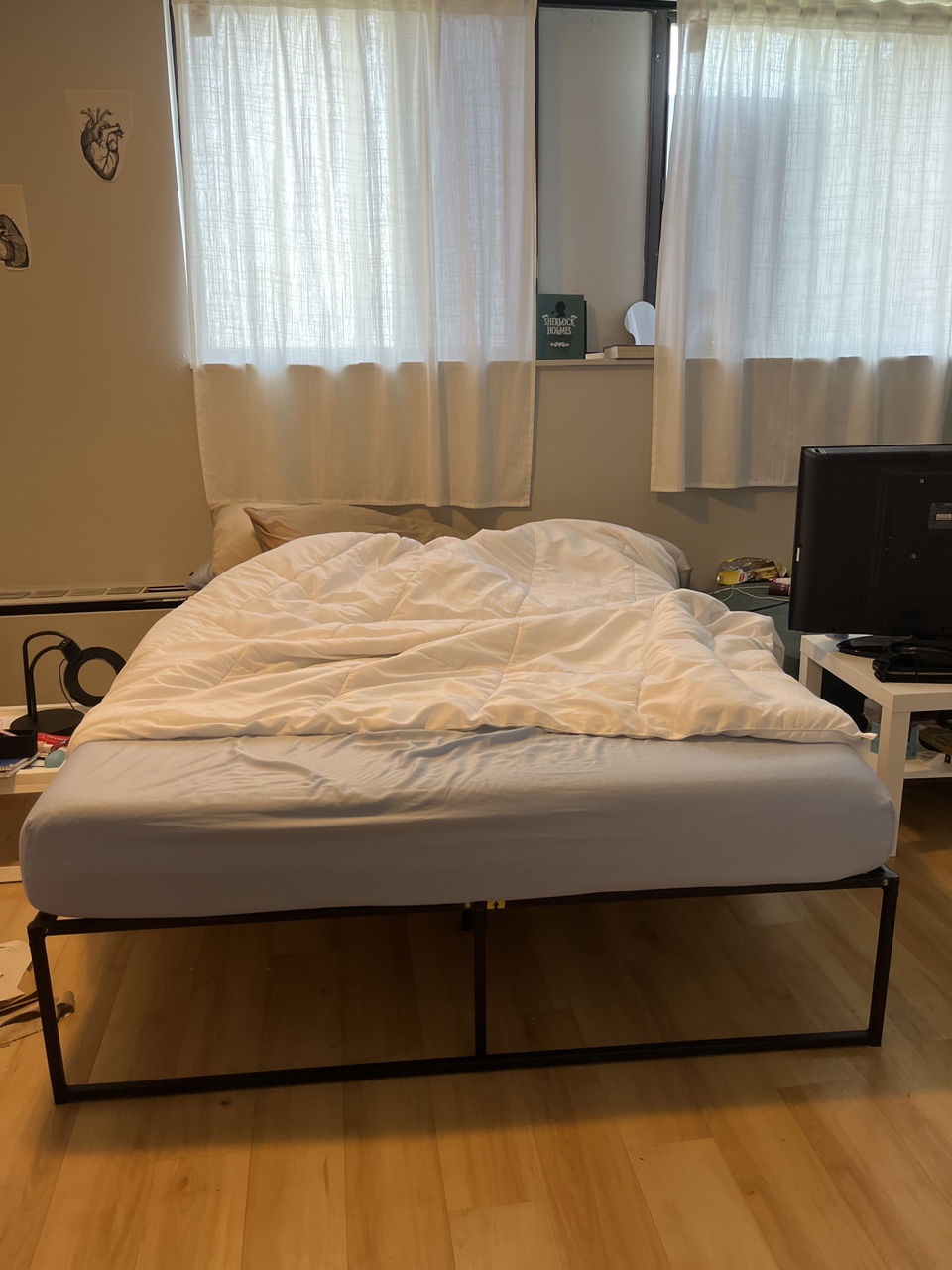 Black Metal Bed Frame - photo 2