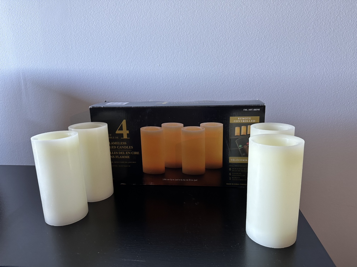 LED Flameless Candles - 4 pack