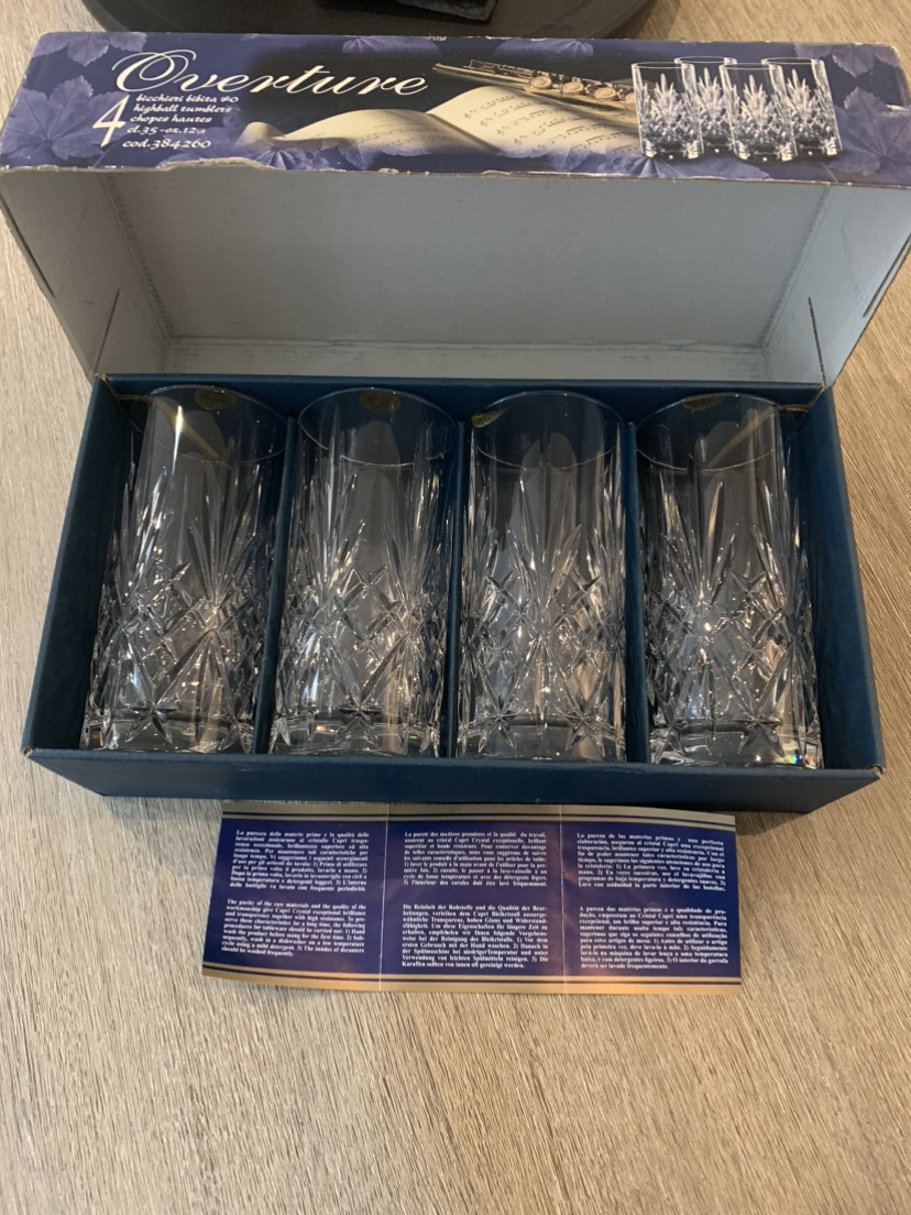 Set of 4 Lead Crystal Beverage Glasses - photo 4