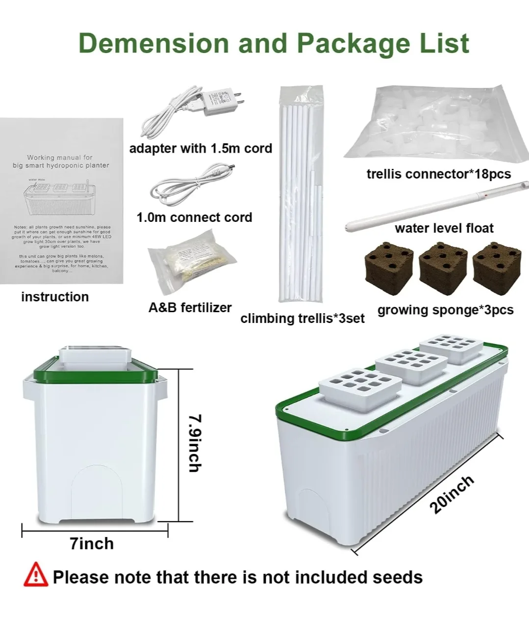 eSuperegrow Hydroponics Growing System for Indoor Outdoor Garden image indicator(6)