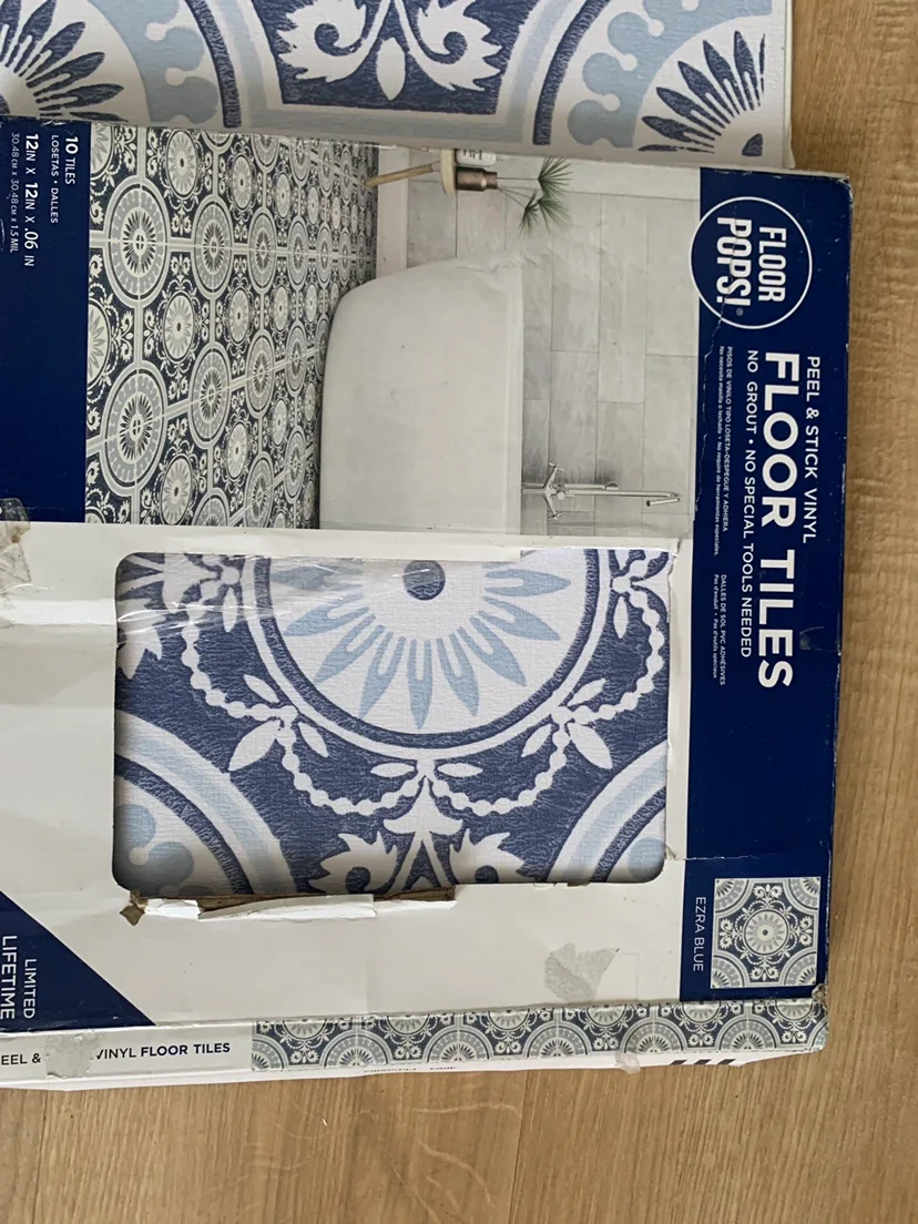 Floor Pops Peel & Stick Floor Tiles - 10 Tiles thumbnail