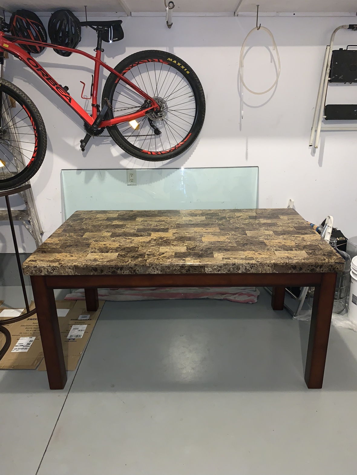 Large Marble Top Table (I can deliver for free)