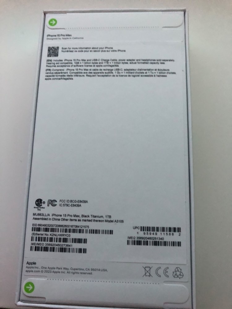 iPhone 15 Pro Max - Black Titanium - 1TB - photo 2