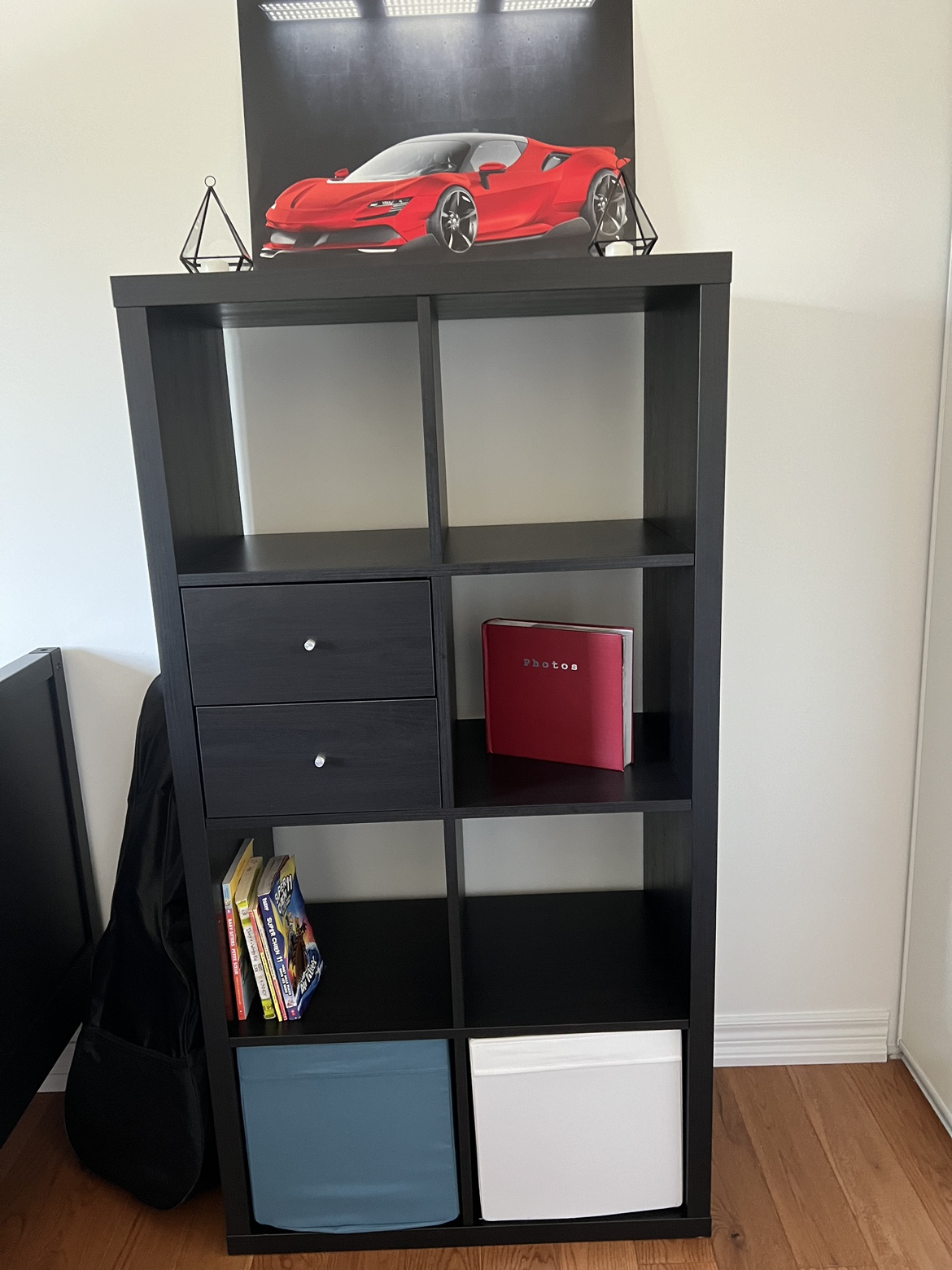 Black Cube Shelving Unit - photo 2