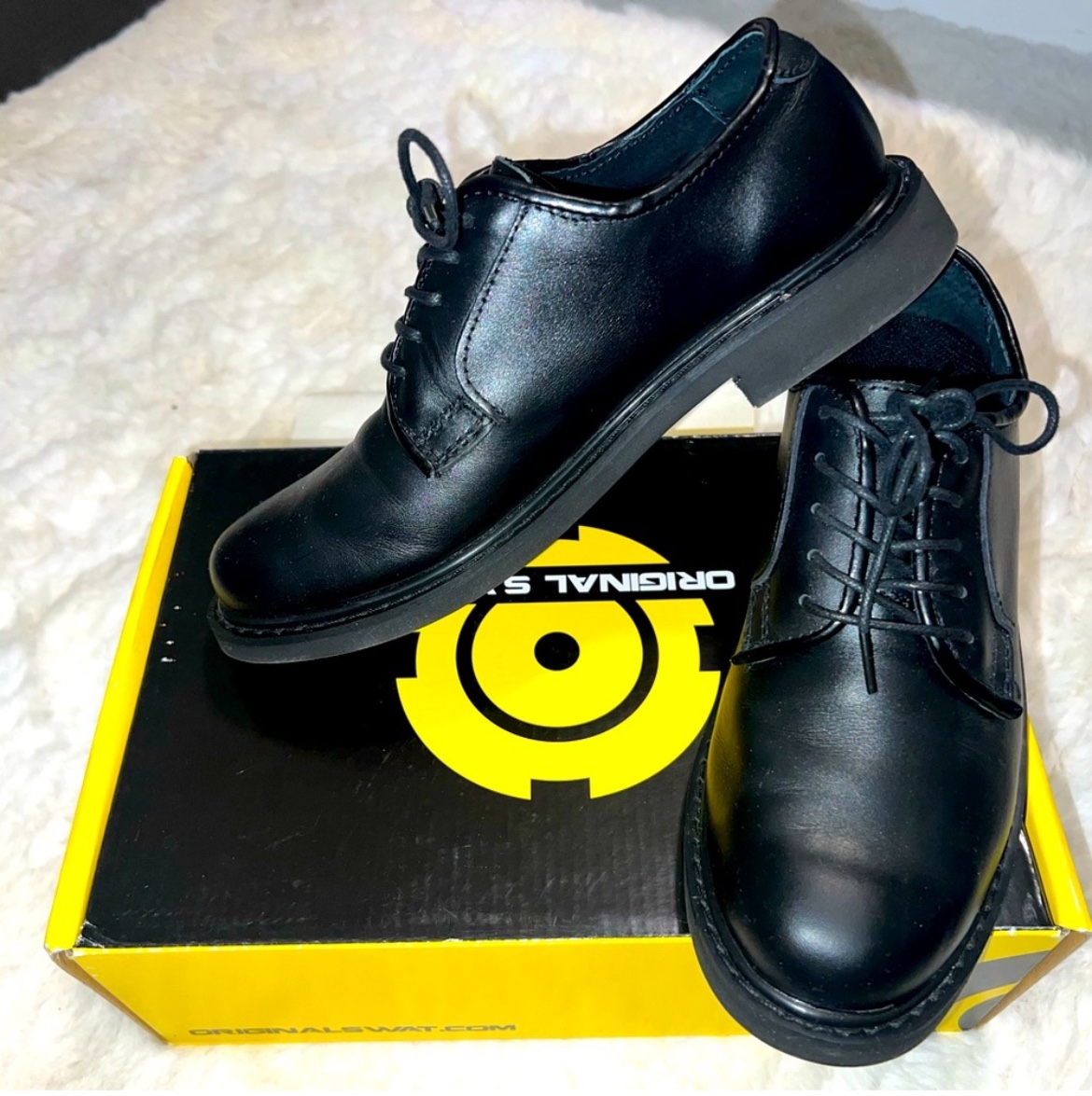 Original SWAT Black Leather Shoes