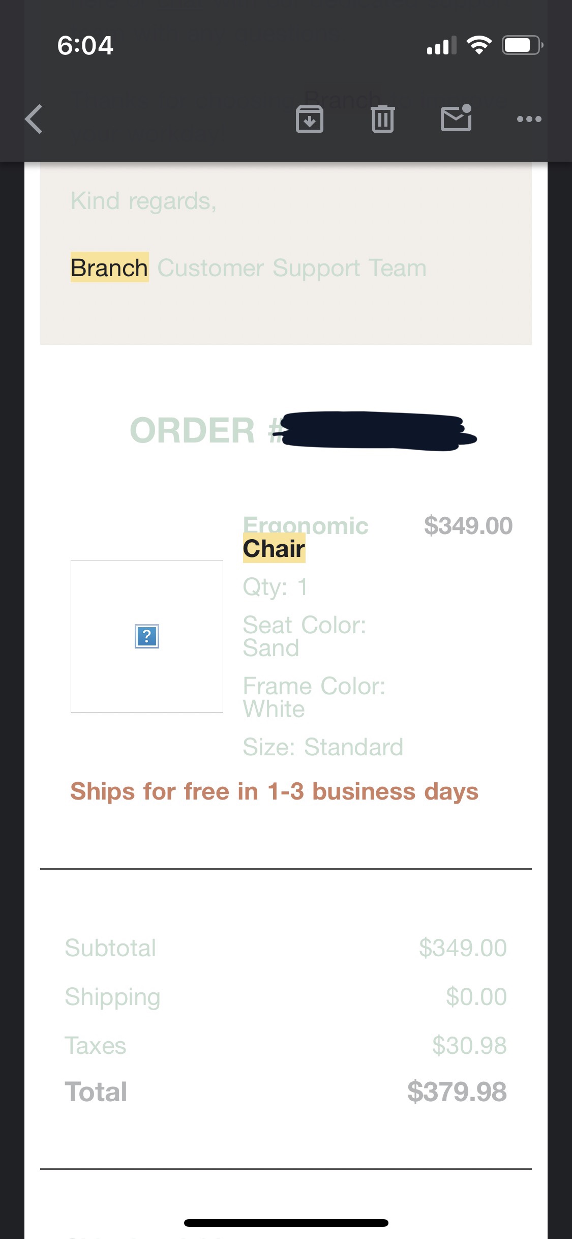 Branch Ergonomic Office Chair - photo 3