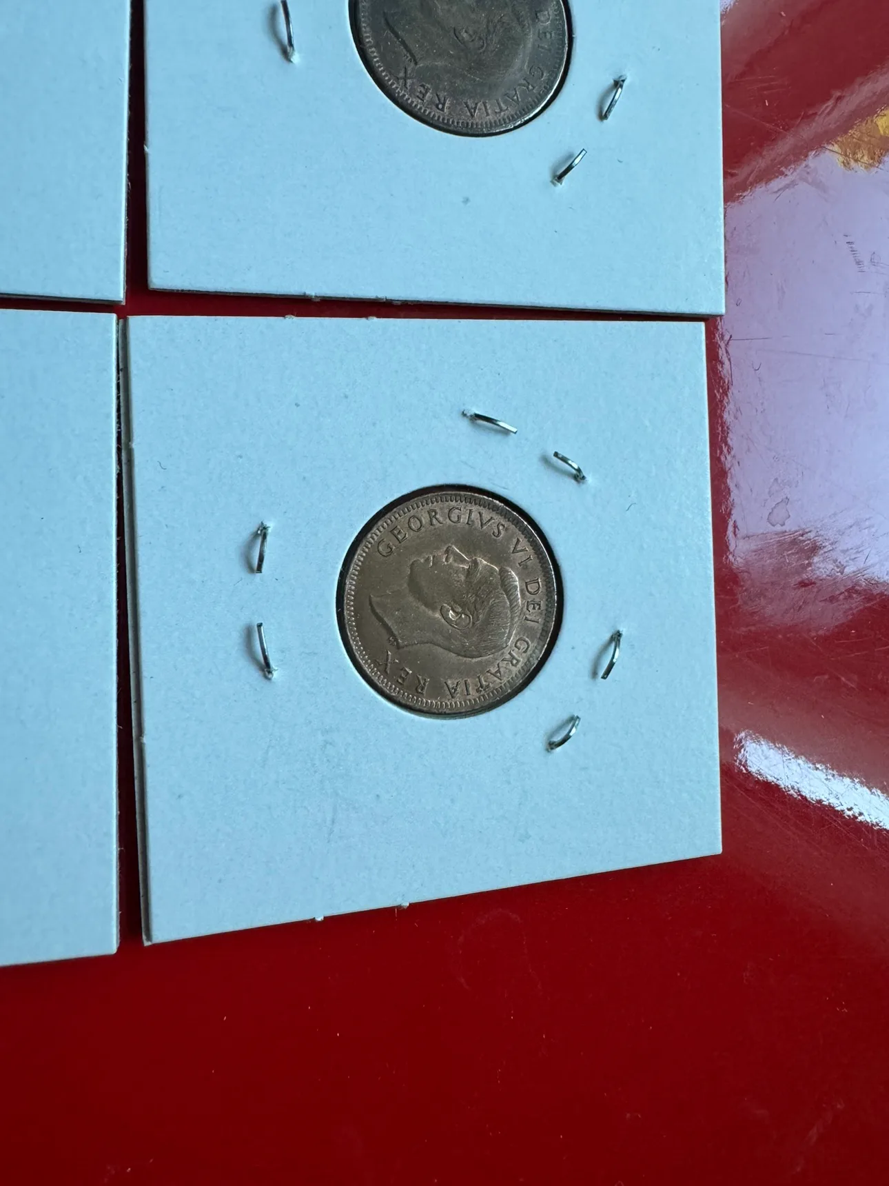 4 Canada 1947 x2, 1950, 1951 cents King George VI image indicator(2)