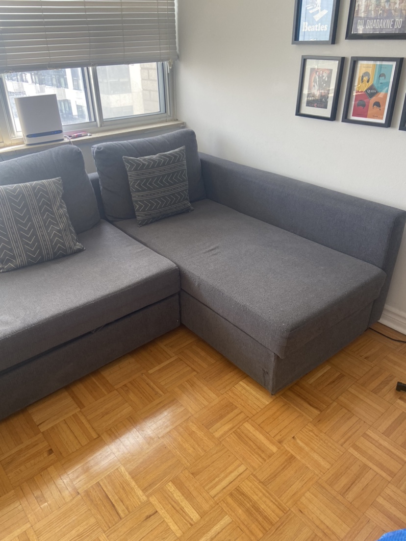 Grey Sectional Sofa Bed/ Couch available for sale - photo 3